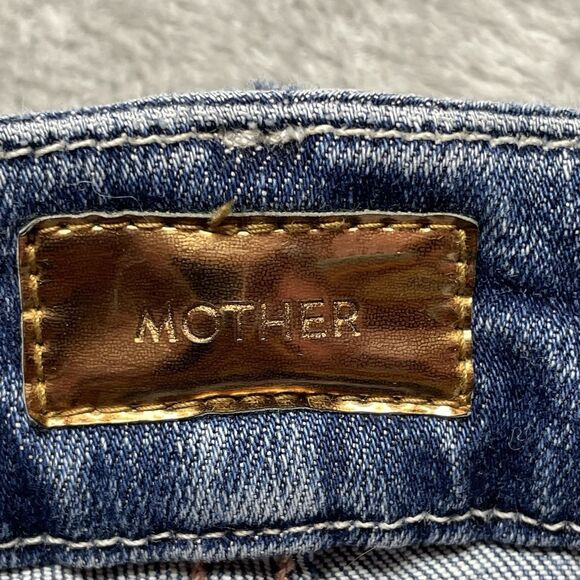 Mother The High Waisted Looker Ankle Fray Jeans Women's Size 28 - Picture 10 of 15